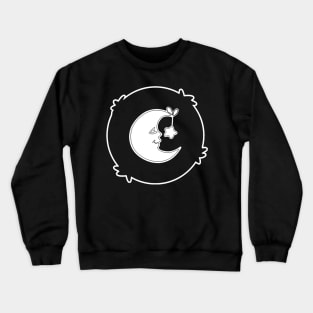 crescent moon and stars Crewneck Sweatshirt